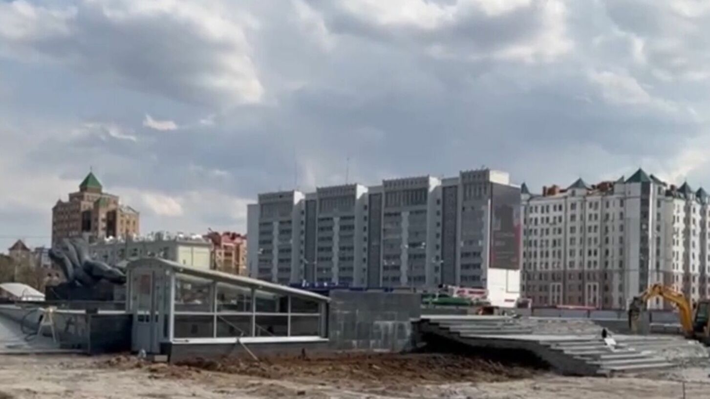 В Казани демонтируют комплекс памятника Погибшему солдату