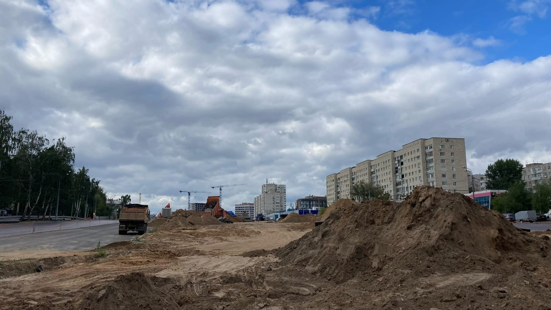 Реконструкция Горьковского шоссе в Казани выполнена на 55%