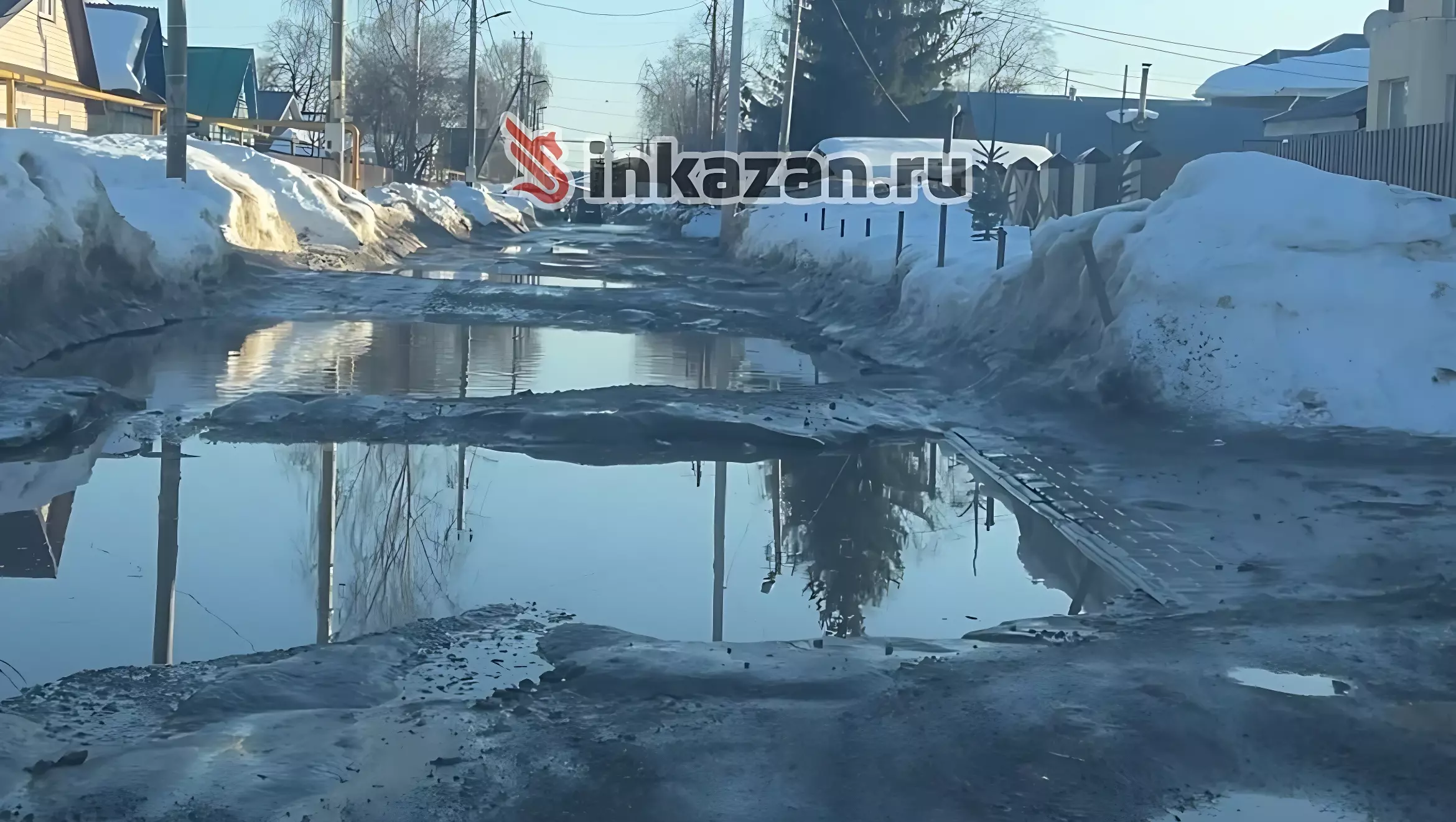 Казанцы жалуются на качество дорог в поселке Самосырово