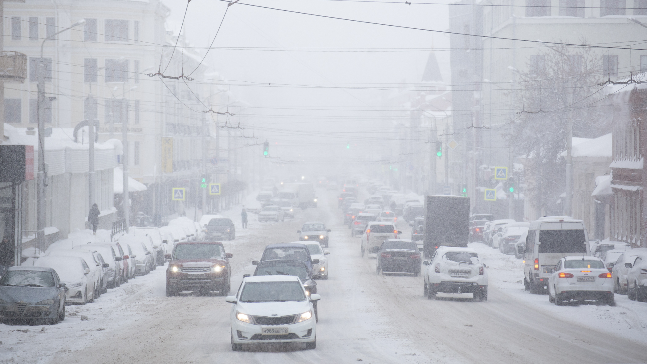 В понедельник в Татарстане ожидается снег