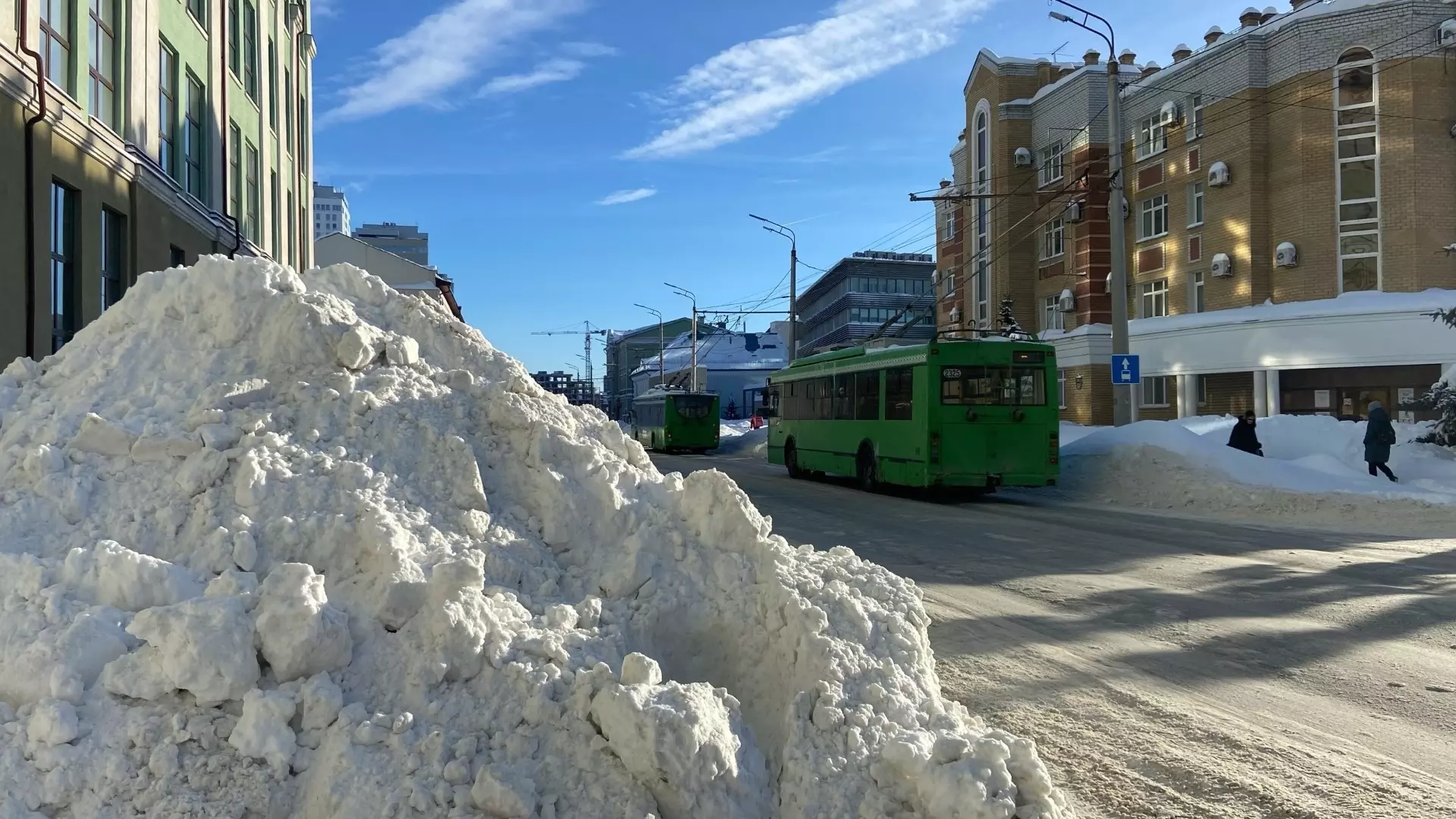 Сбор за городские парковки в Казани из-за снега упал в два раза