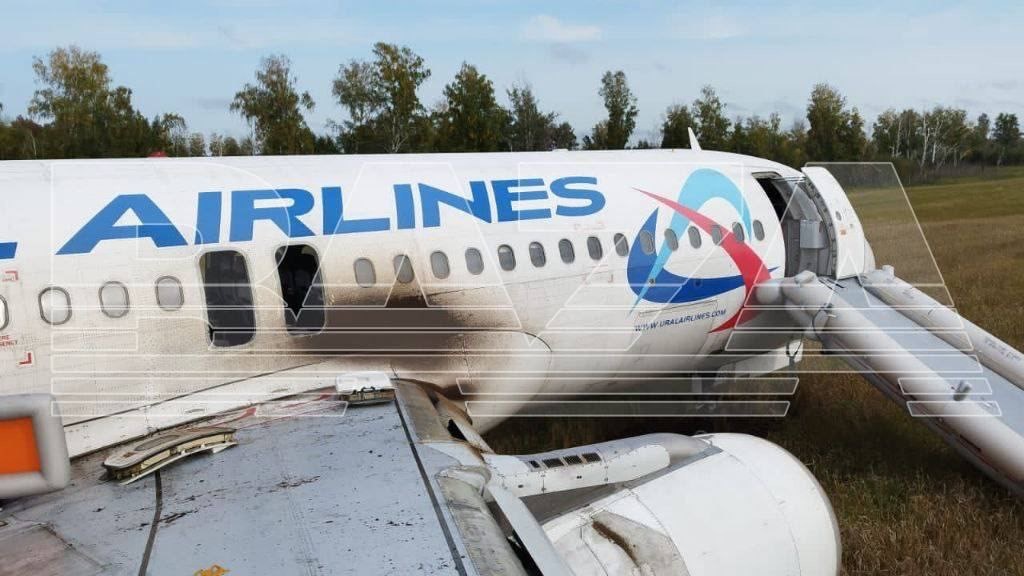 Самолет из Сочи жестко приземлился в поле Новосибирской области