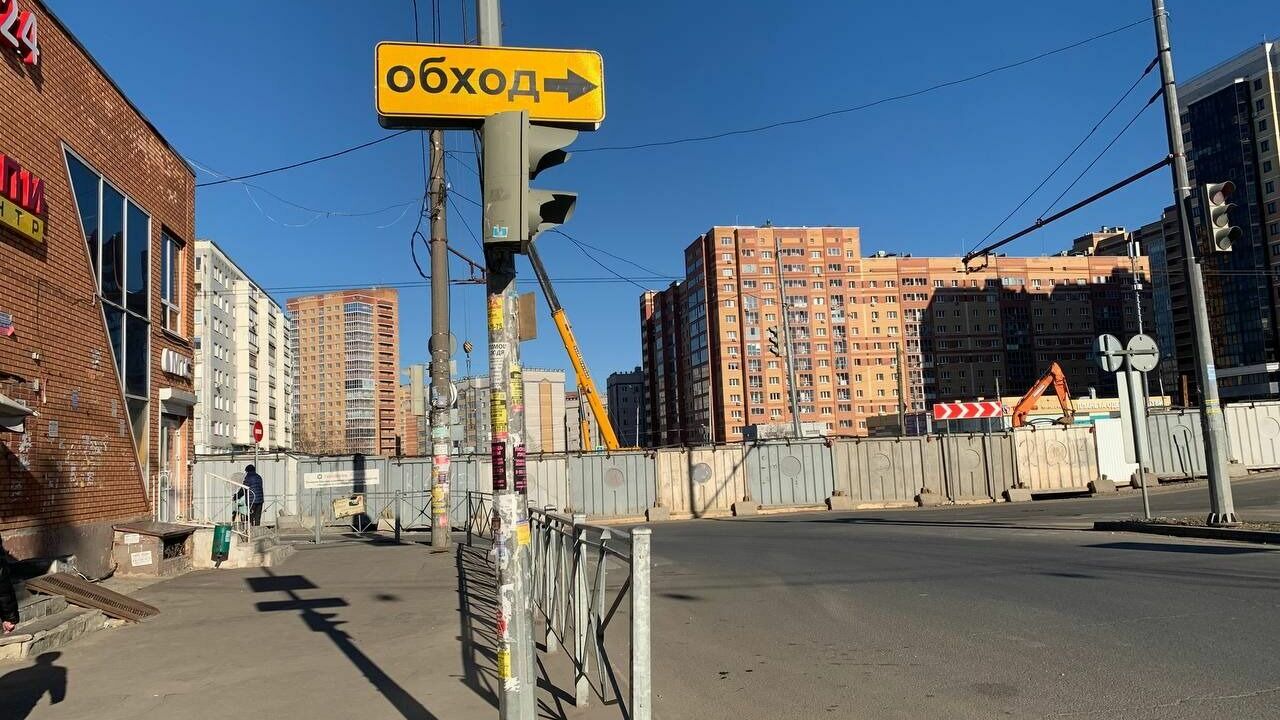 В Казани из-за ремонта улицы убрали остановку
