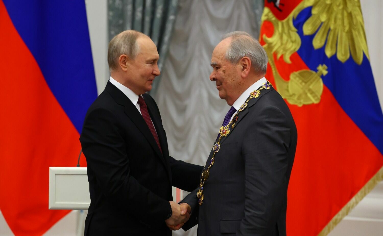 Владимир Путин и Минтимер Шаймиев (слева направо)