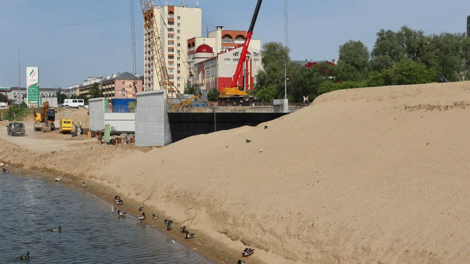 Мэрия Казани не знает, когда откроется обновленный мост на Назарбаева