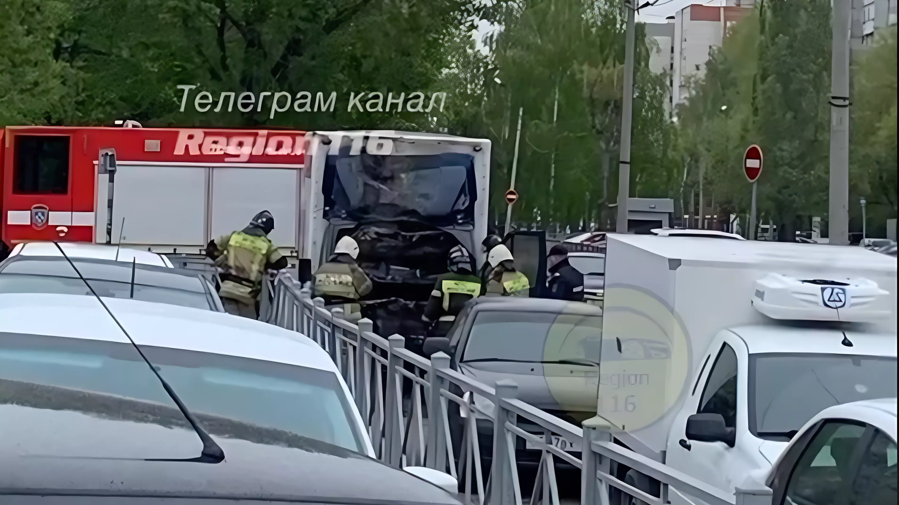 В Казани загорелась грузовая машина