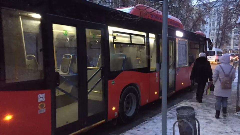 Что происходит с автобусами Казани в непогоду