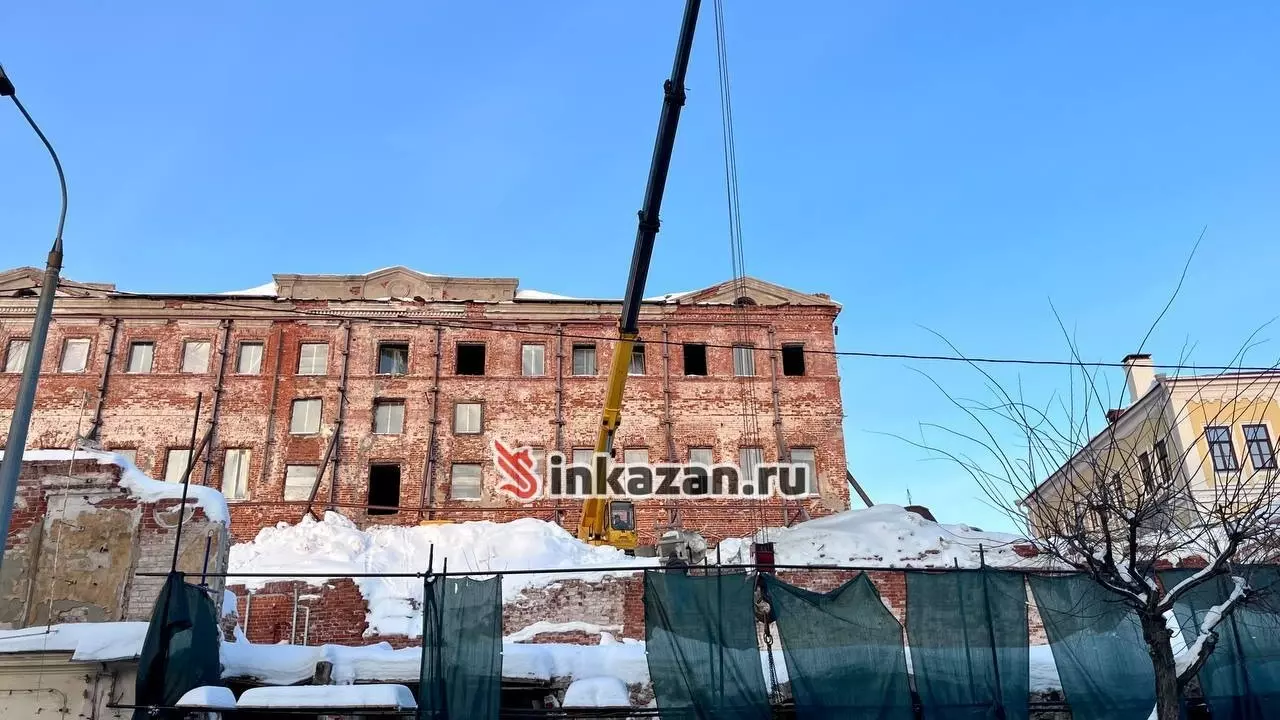 В центре Казани продолжается реконструкция 200-летней гостиницы