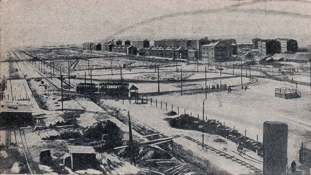 Строительство Тракторного завода в Сталинграде 