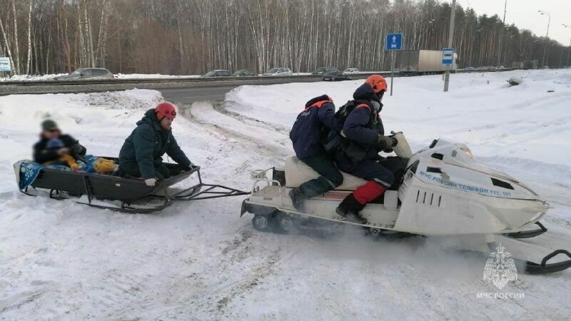 В Казани лыжницу со сломанной ногой пришлось спасать МЧС