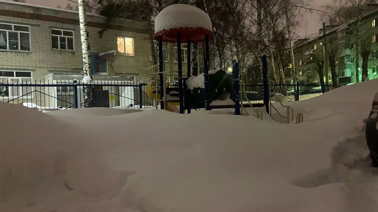 Казань под снегом