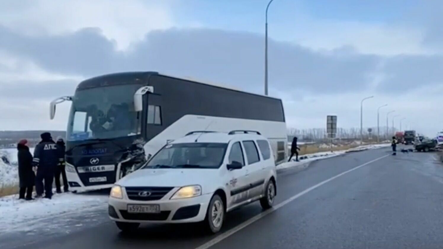 Автобус по пути в Татарстан попал в смертельное ДТП