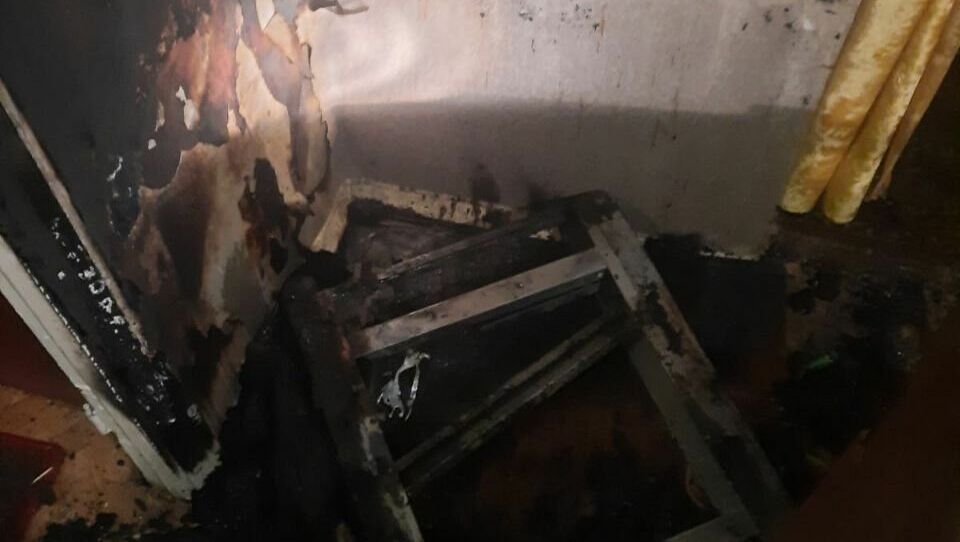 Женщина-инвалид пострадала на пожаре в казанской многоэтажке