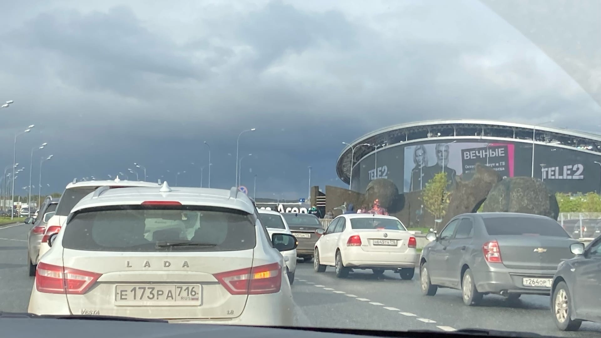 В Казани образовались километровые пробки 31 августа