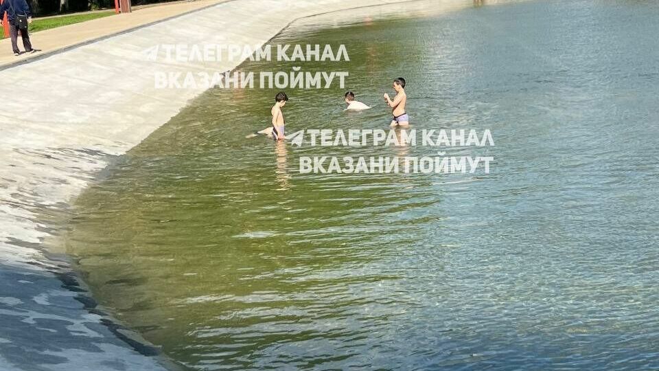 Татарстанцы облюбовали городские фонтаны